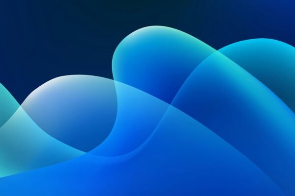 blue and white heart illustration