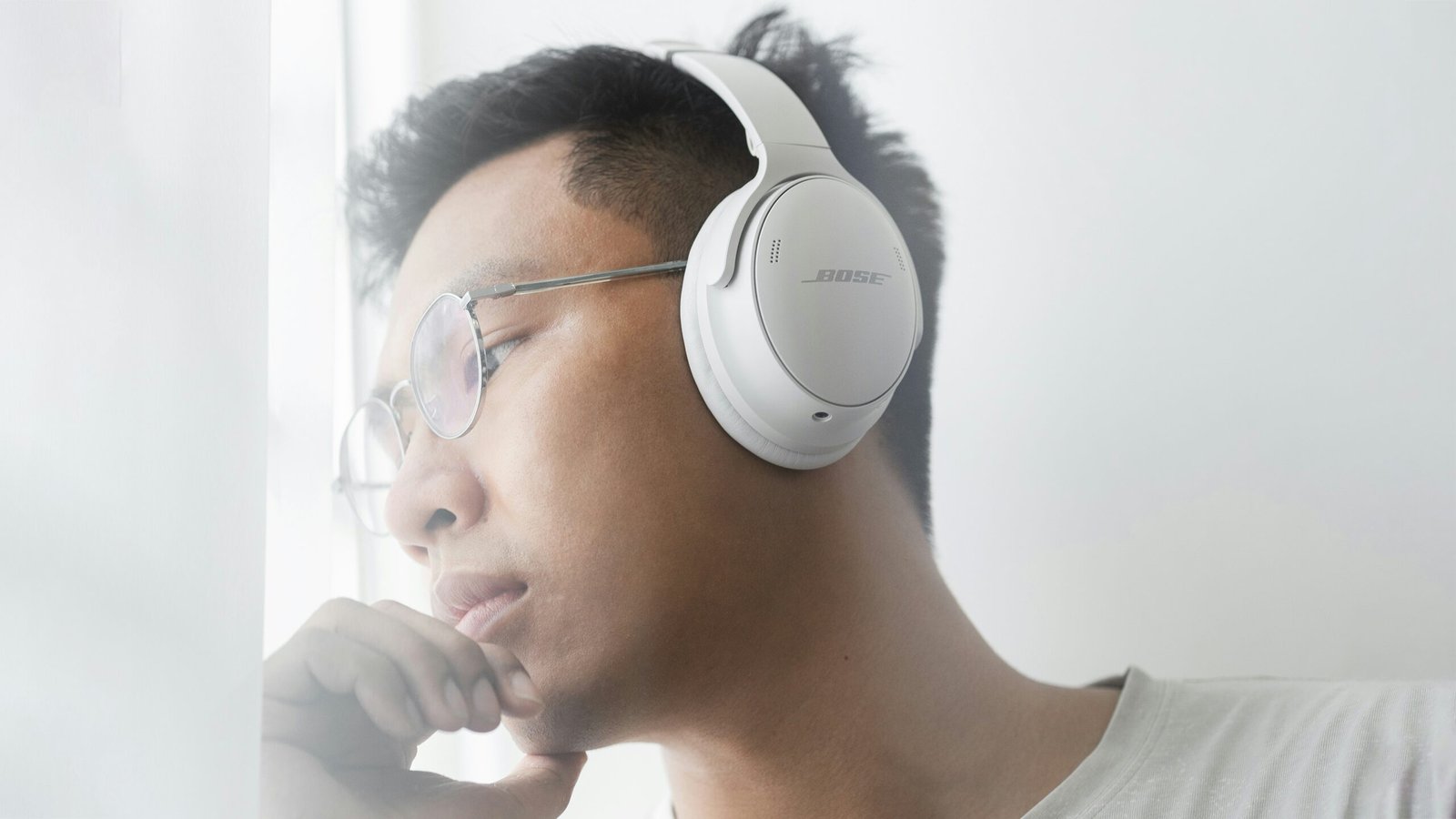a man wearing headphones