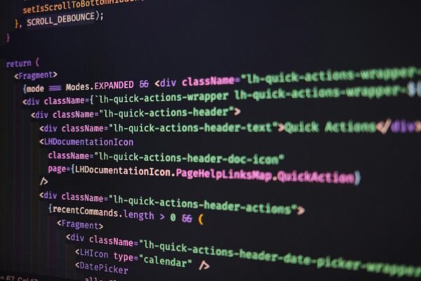 a computer screen with a bunch of text on it