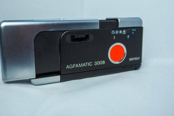 black and gray polaroid camera