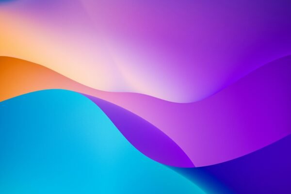 blue orange and yellow wallpaper