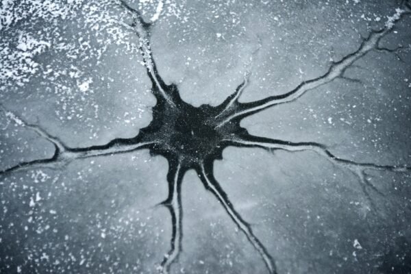 A black and white photo of a cell phone